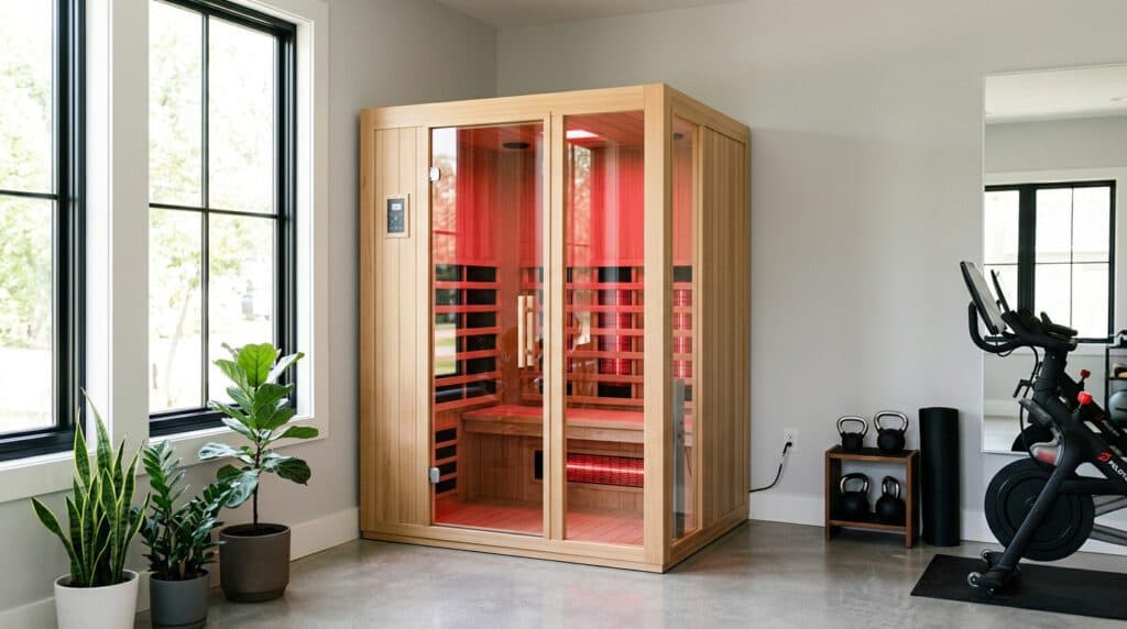 Modern infrared units offer plug-and-play assembly anywhere in your home without the need for complex plumbing or moisture mitigation.