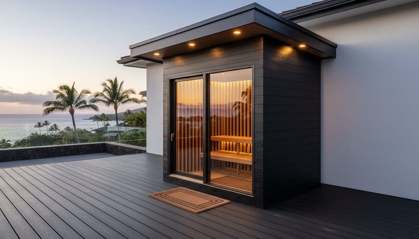 Custom infrared sauna for daily heat shock protein activation and cellular repair