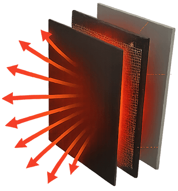 VantaWave infrared heater system components