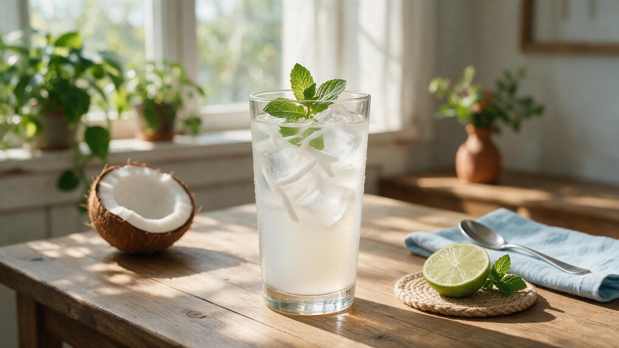 glass of water and lemon juice