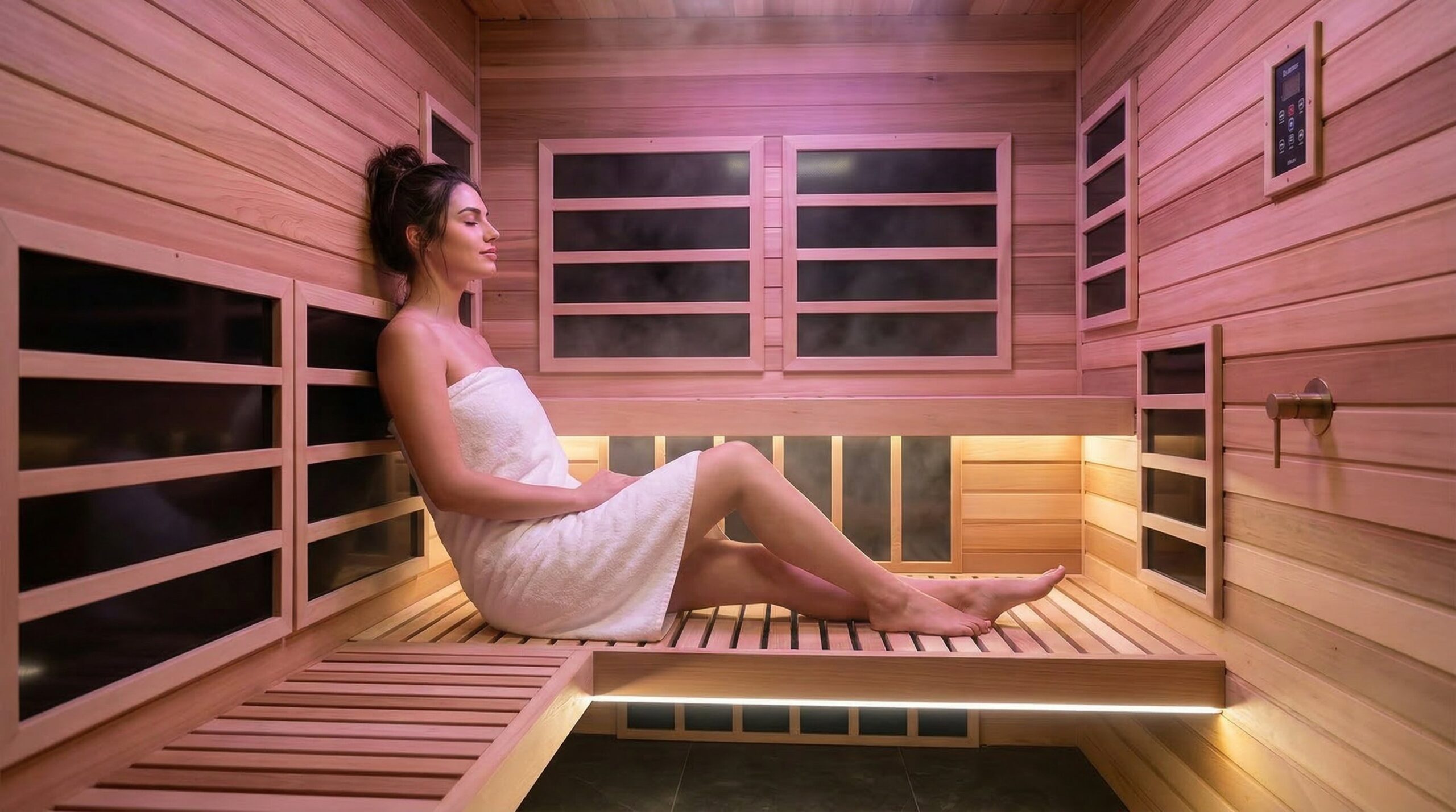 Custom infrared sauna — the most underrated daily wellness practice