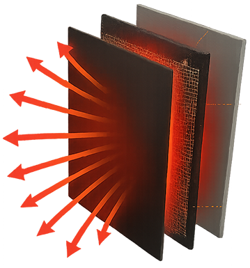 VantaWave carbon blend heater cross-section