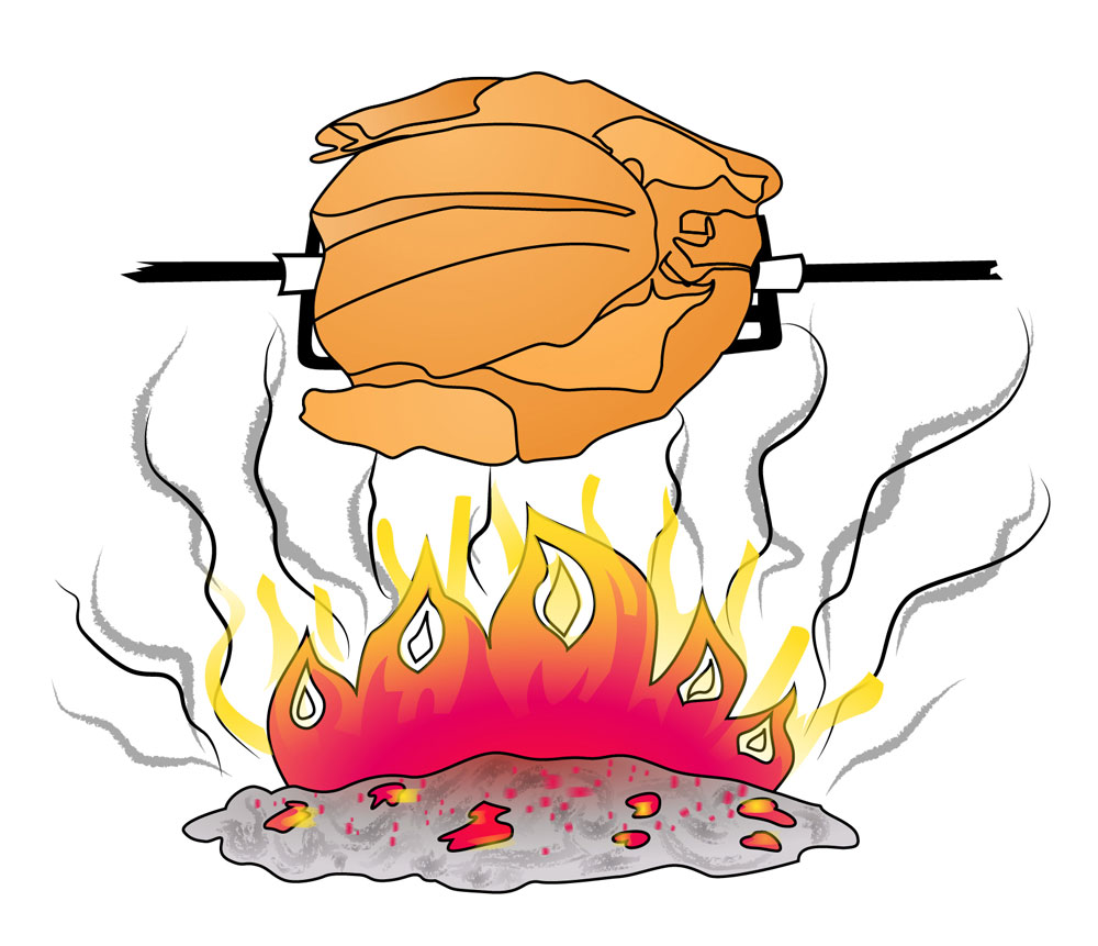 Rotisserie Cartoon - infrared heater